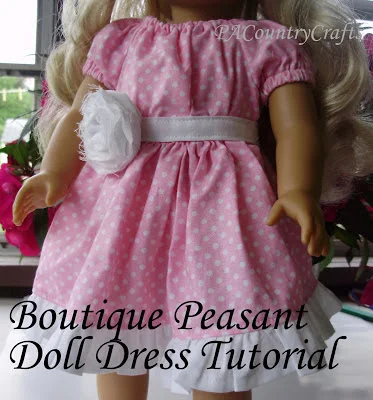 Boutique Peasant Doll Dress Pattern