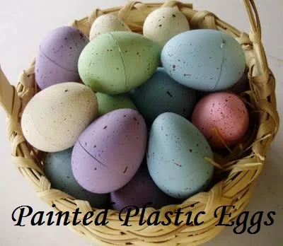 Painted Plastic Easter Eggs Tutorial
