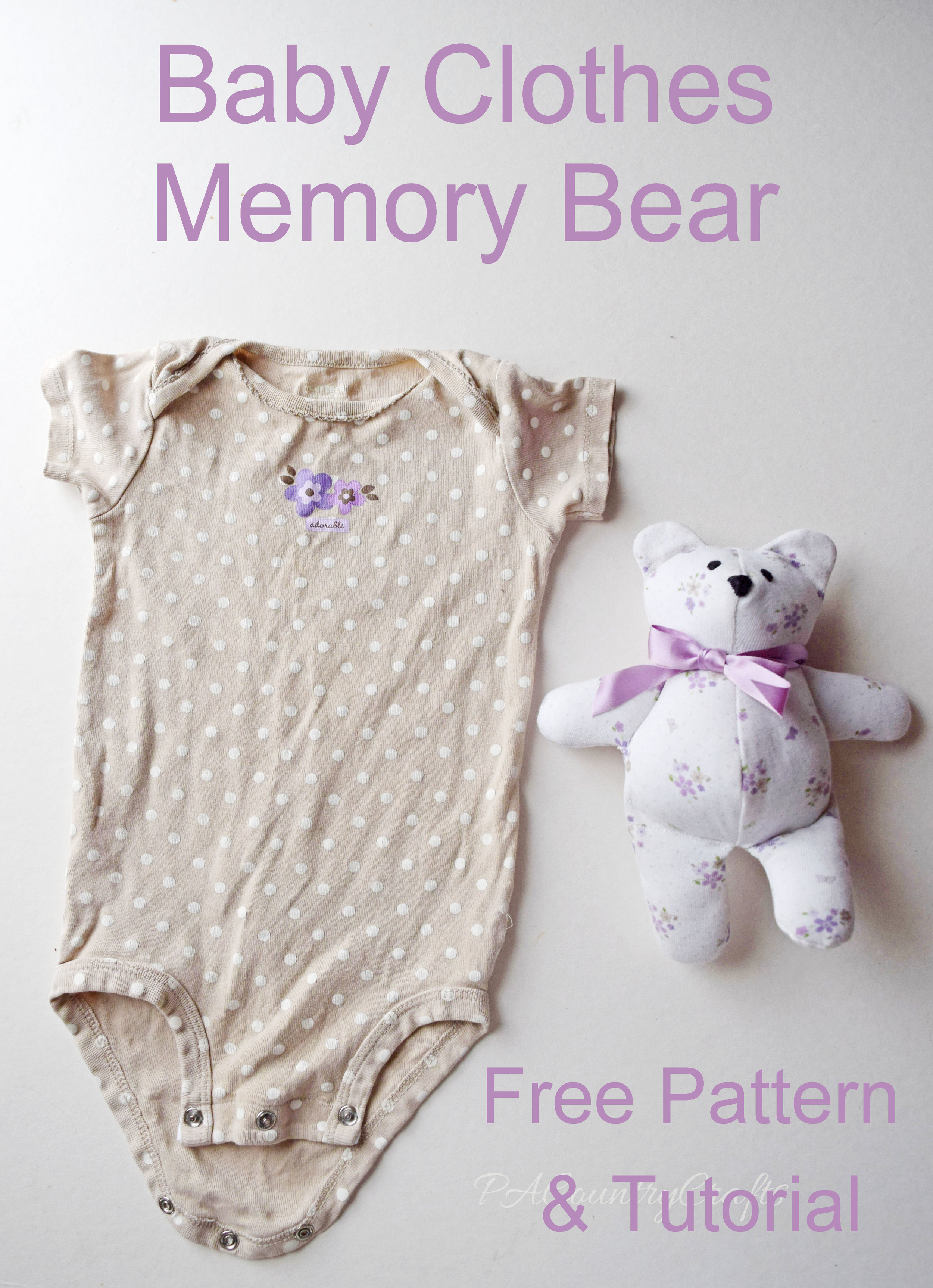 Little Teddy, Memory Bear Sewing Pattern & Photo Tutorial