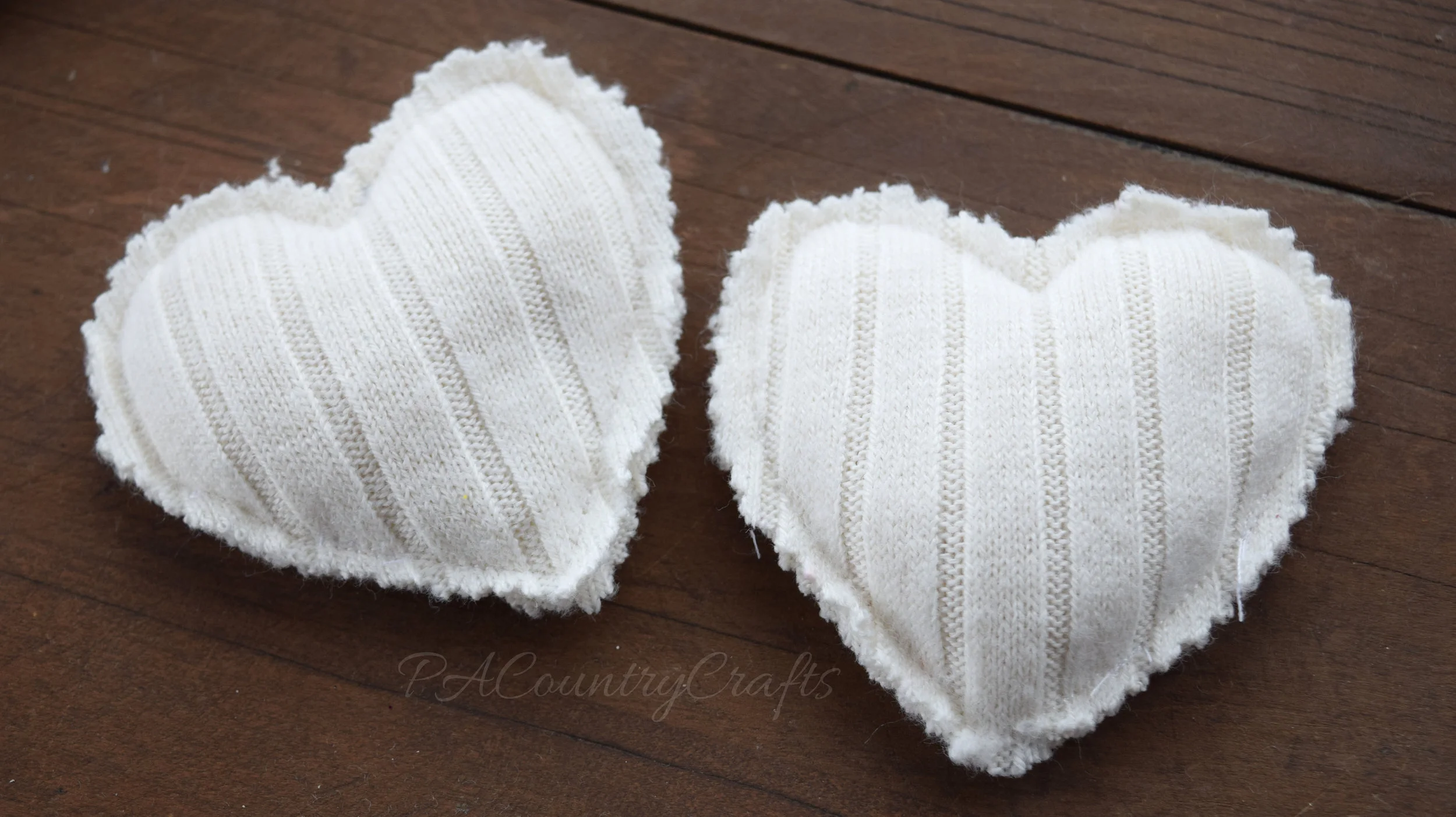 I love these soft hand warmers made from old sweater sleeves!