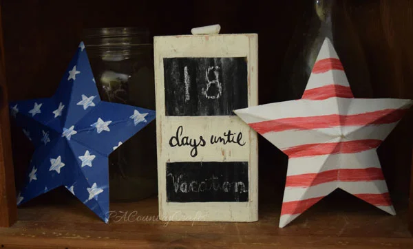 Use chalkboard paint on scrap wood to make a countdown block for any occasion!