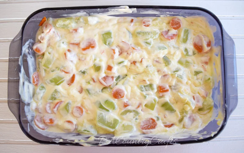 This is so rich and creamy! Zucchini Carrot Casserole