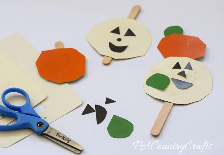 Paint Chip Jack-O-Lanterns