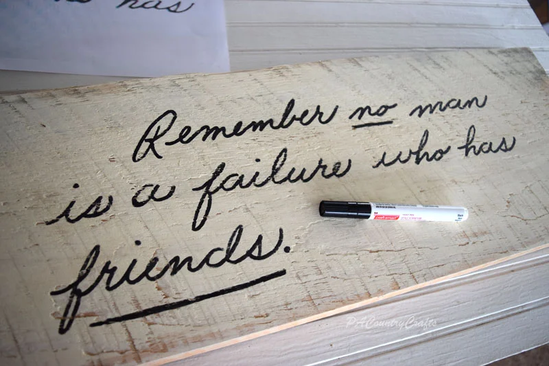 How to easily make a sign from handwriting