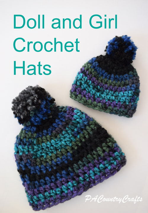 Easy Crochet Doll Hat Pattern — PACountryCrafts
