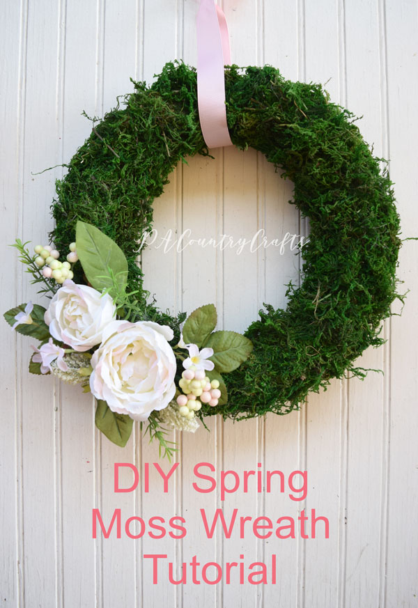 How To Make A Moss Wreath For Spring - A Blissful Nest