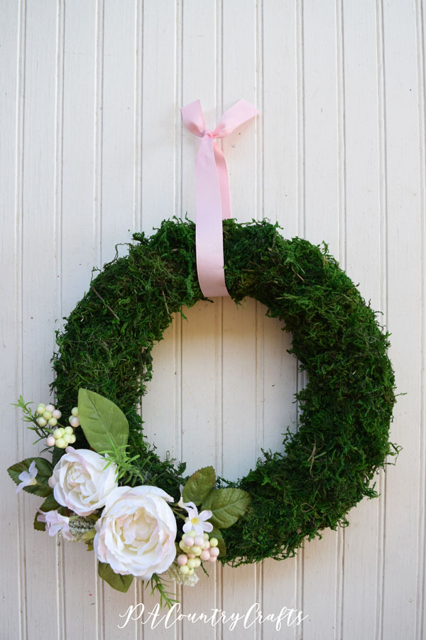 DIY Spring Moss Wreath Tutorial — PACountryCrafts
