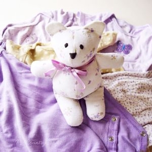 Baby Clothes Memory Bear