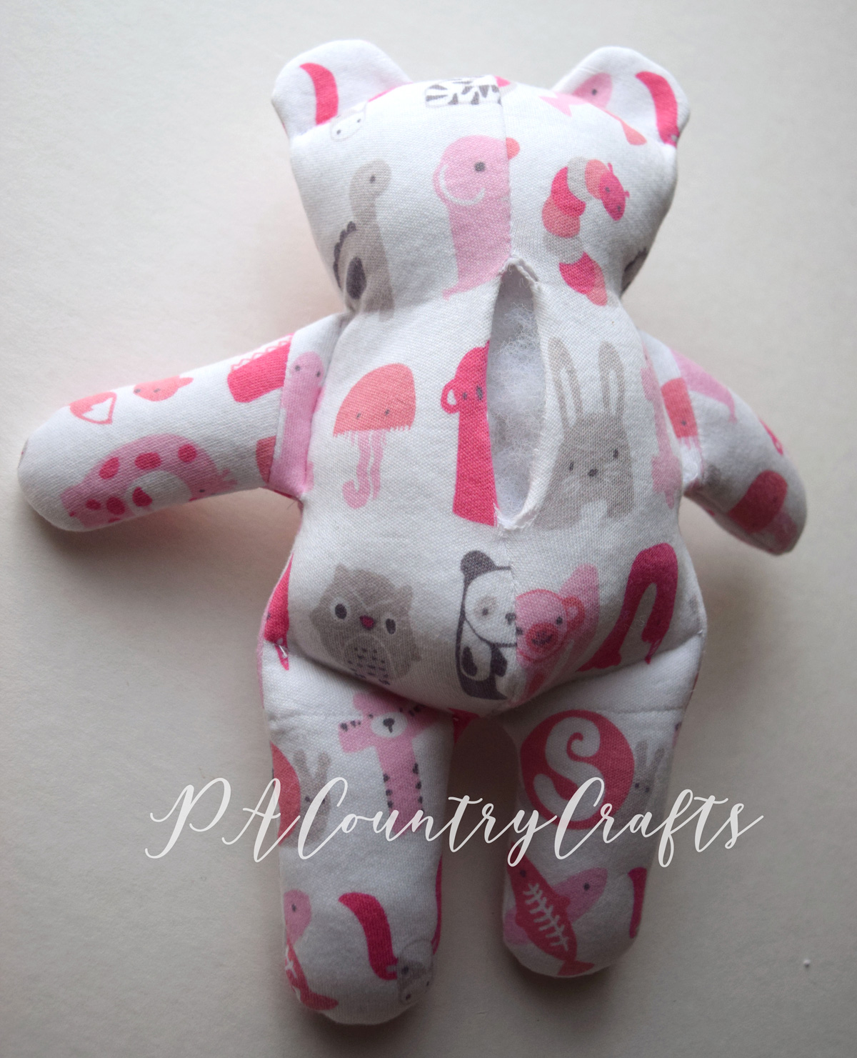 make a teddy out of old clothes