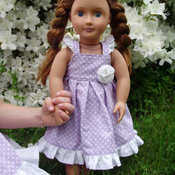 Flutter Sleeve Doll Dress