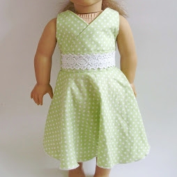 Twirly Lace Doll Dress