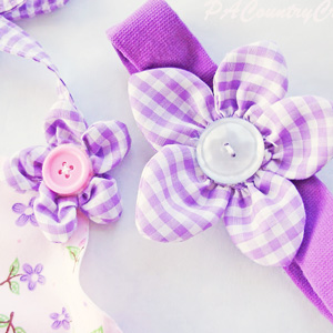 Puffy Petal Fabric Flowers