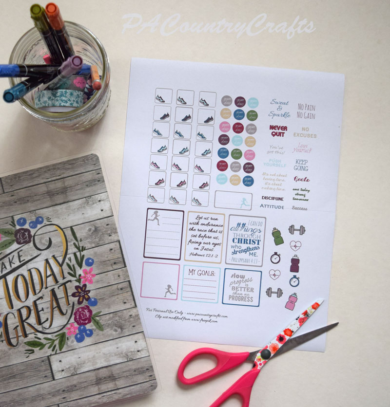 Fitness Planner Stickers