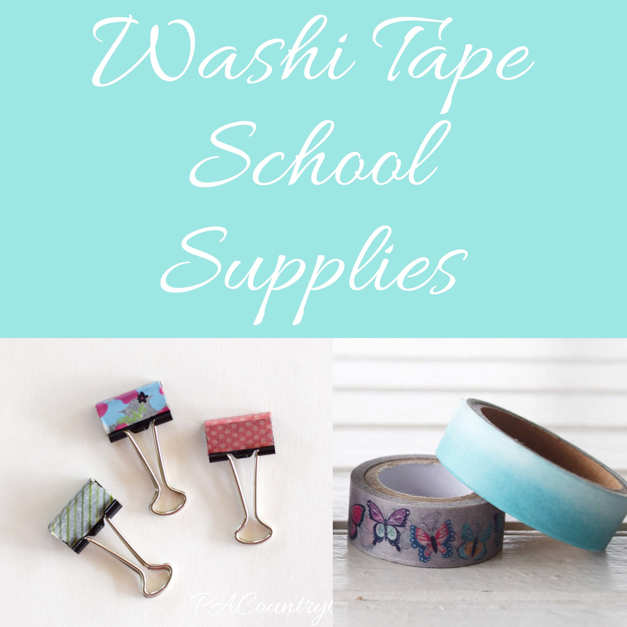 Washi Tape School Supplies
