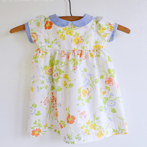 Vintage Baby Dress Collar