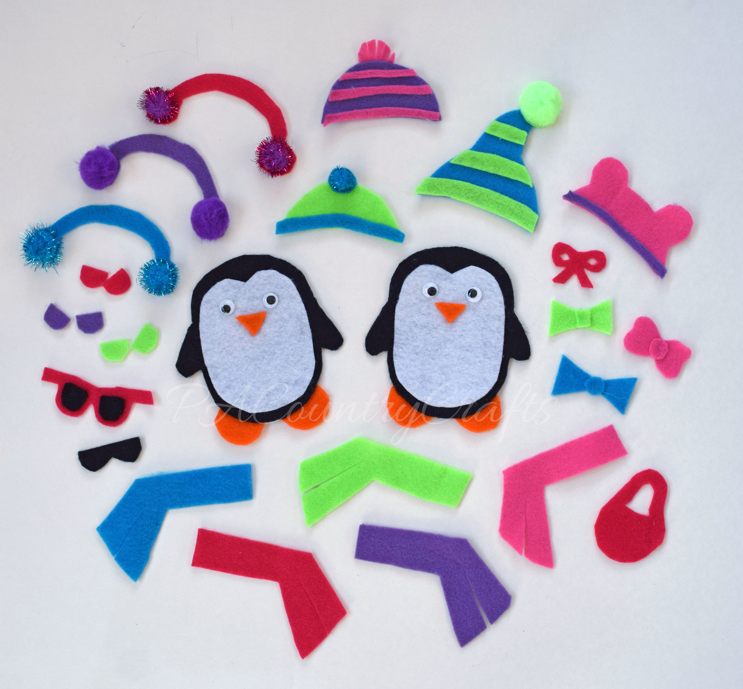 Felt Penguin Dress Up Busy Bag