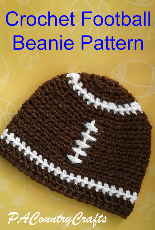 Crochet Football Beanies
