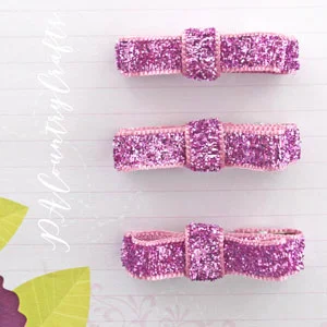 Ribbon Bow Mini Hair Clips