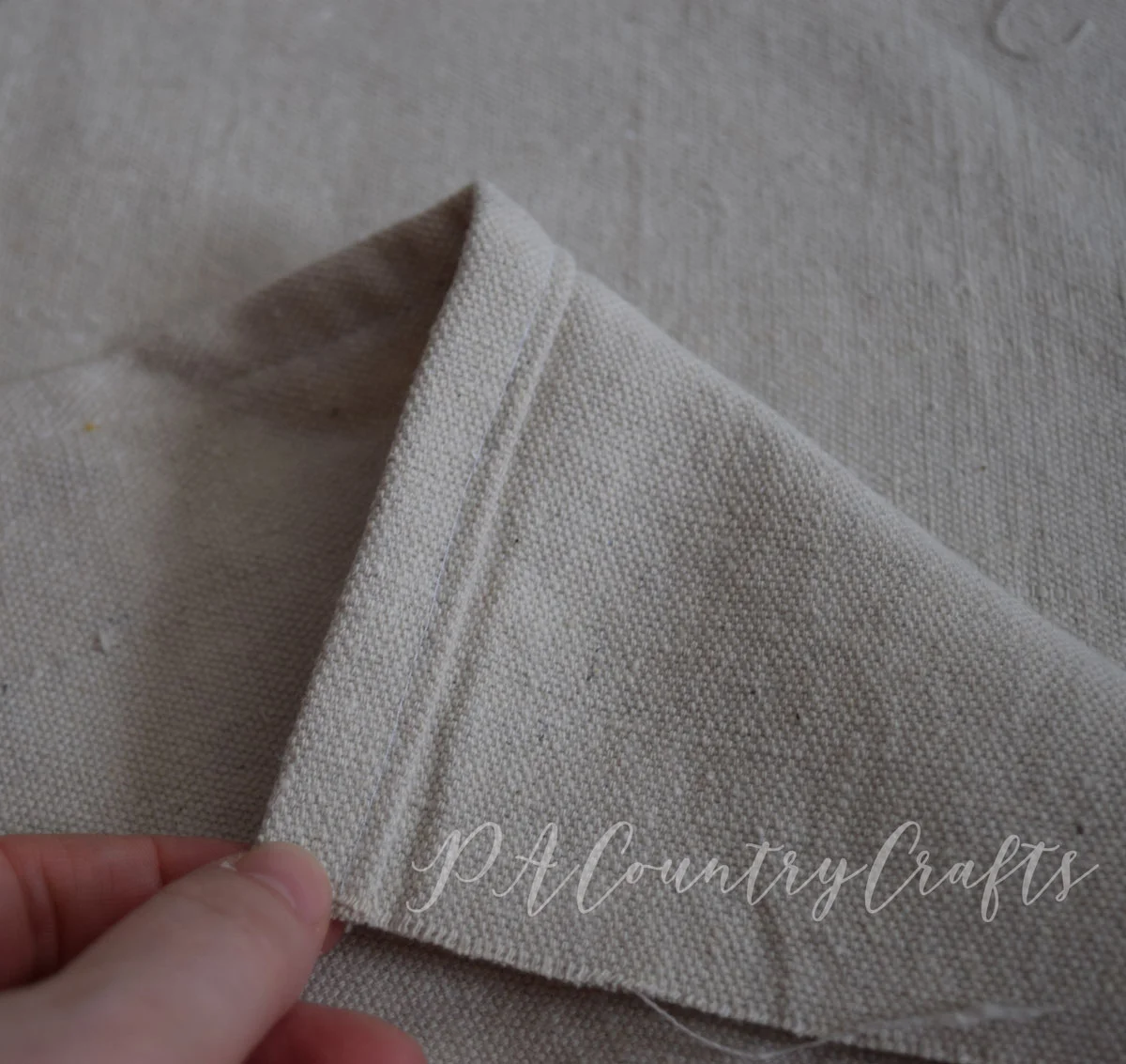 Drop Cloth Farmhouse Pillows Tutorial Pacountrycrafts