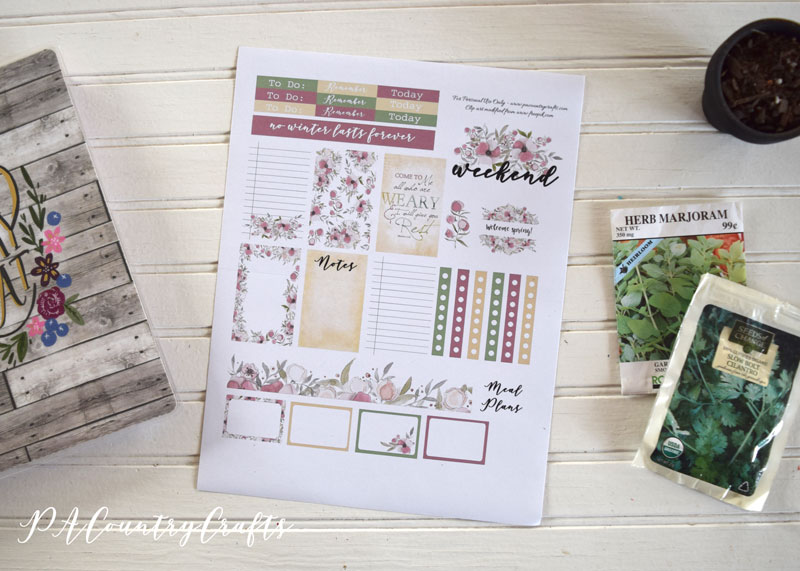 Welcome Spring Planner Stickers