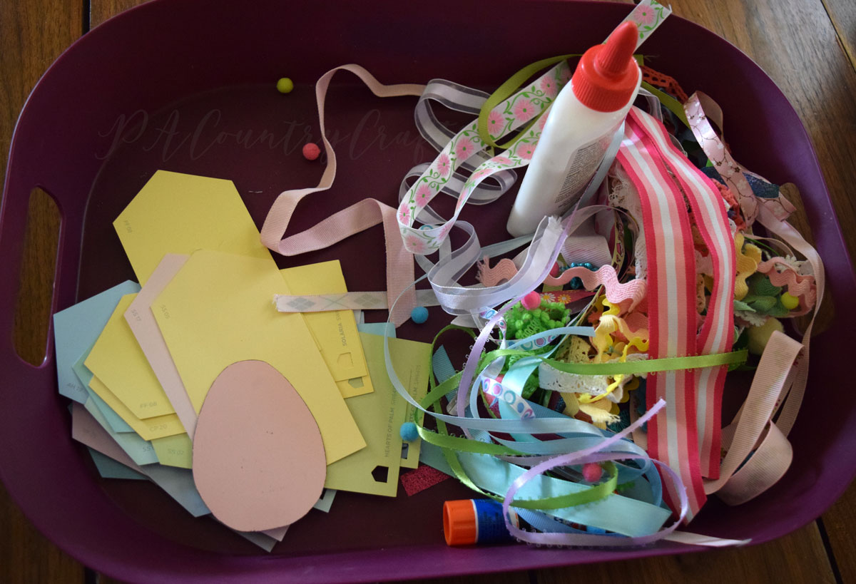 Paint Chip Easter Egg Busy Bag — PACountryCrafts