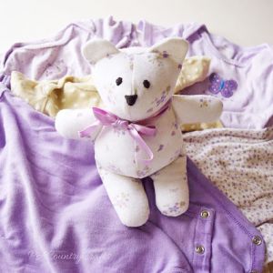 Baby Clothes Memory Bear