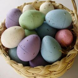 Painted Plastic Easter Eggs