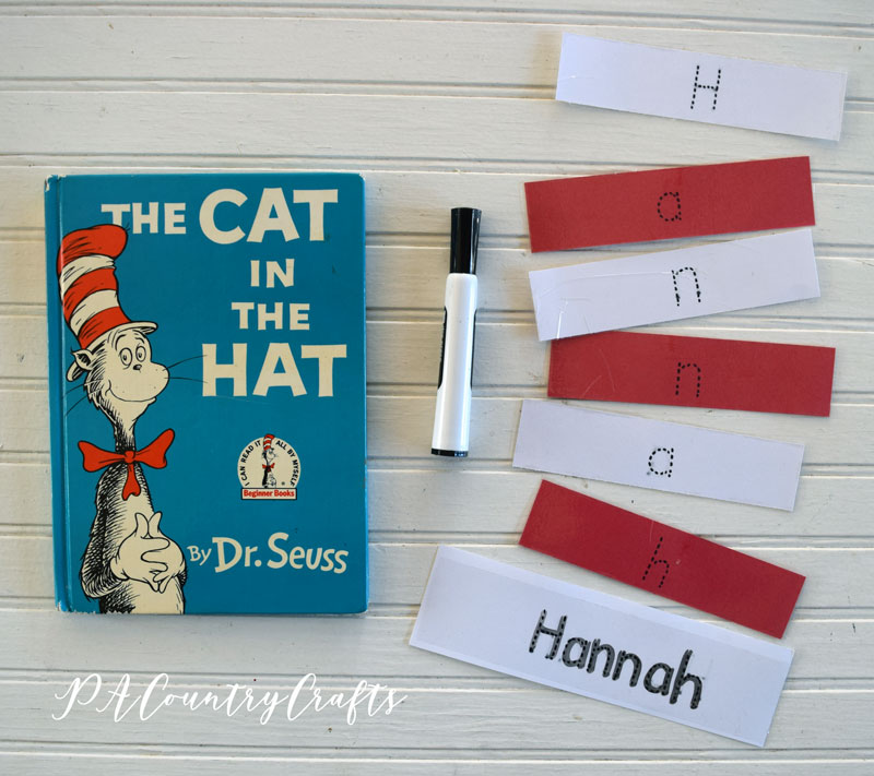 Cat in the Hat Name Practice Activity