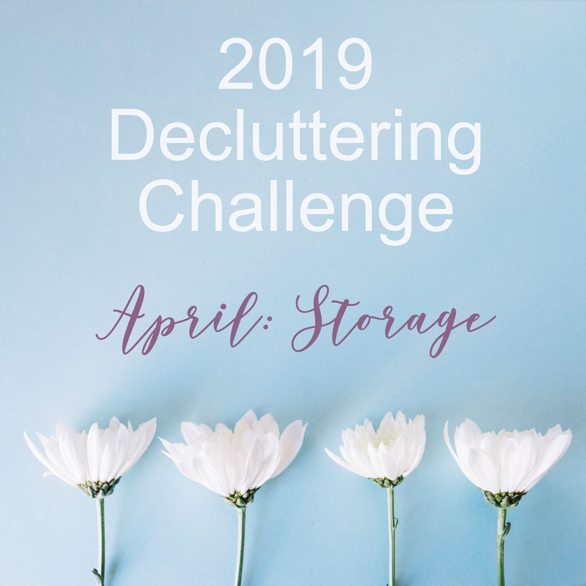 April Decluttering Challenge ~ Storage