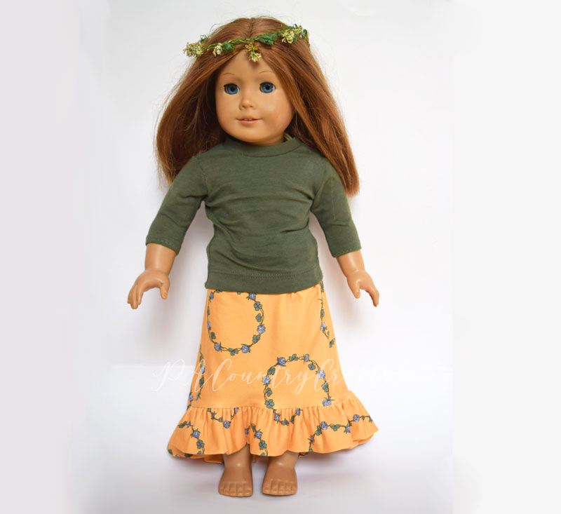 High Low Ruffle Doll Skirt