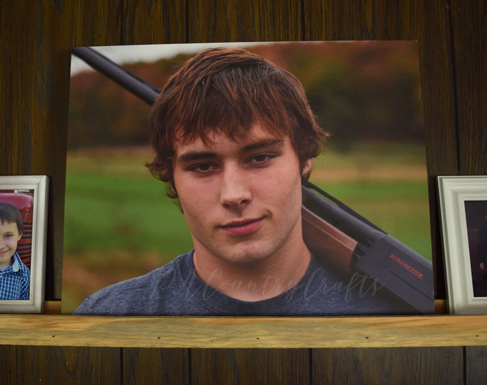 DIY Collage Shelf (and Canvas Factory Giveaway)