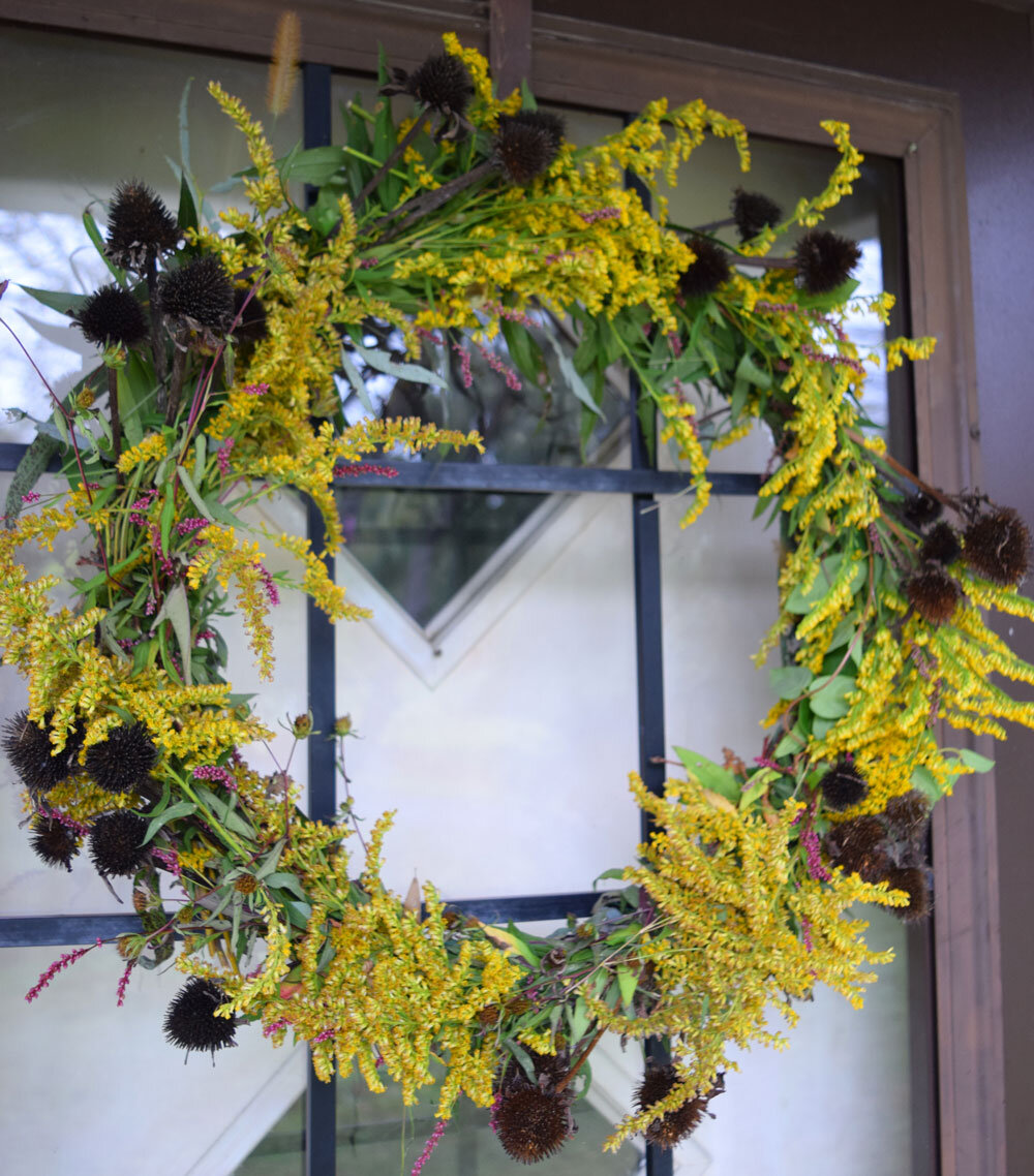 Fall Weed Wreath Tutorial — PACountryCrafts