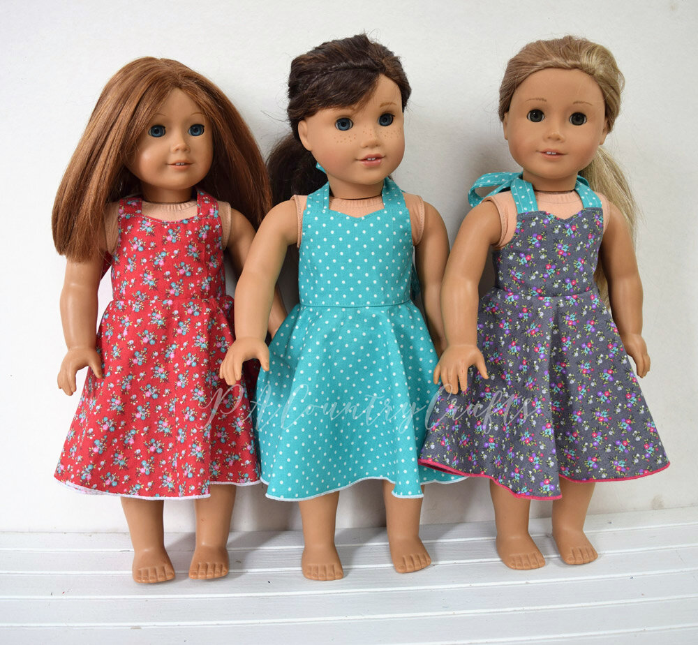 Lydia's Sweetheart Doll Dress Pattern and Tutorial — PACountryCrafts