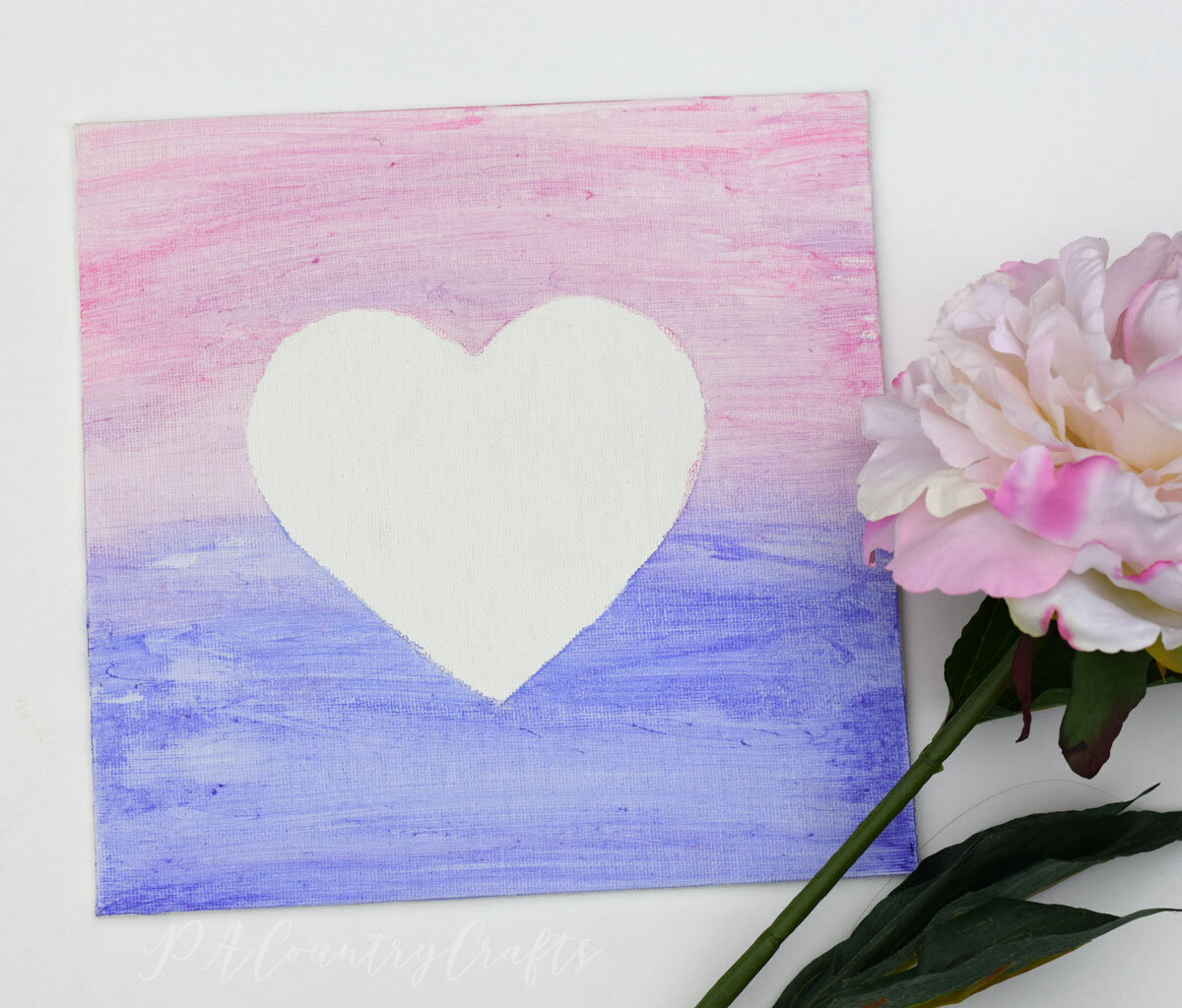 Valentine Heart Canvas Kids Craft