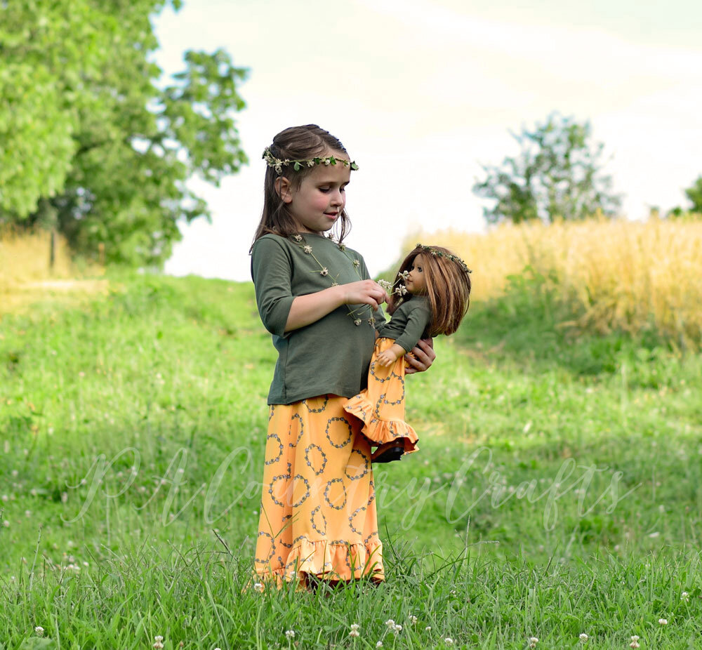 High Low Ruffle Doll Skirt Tutorial