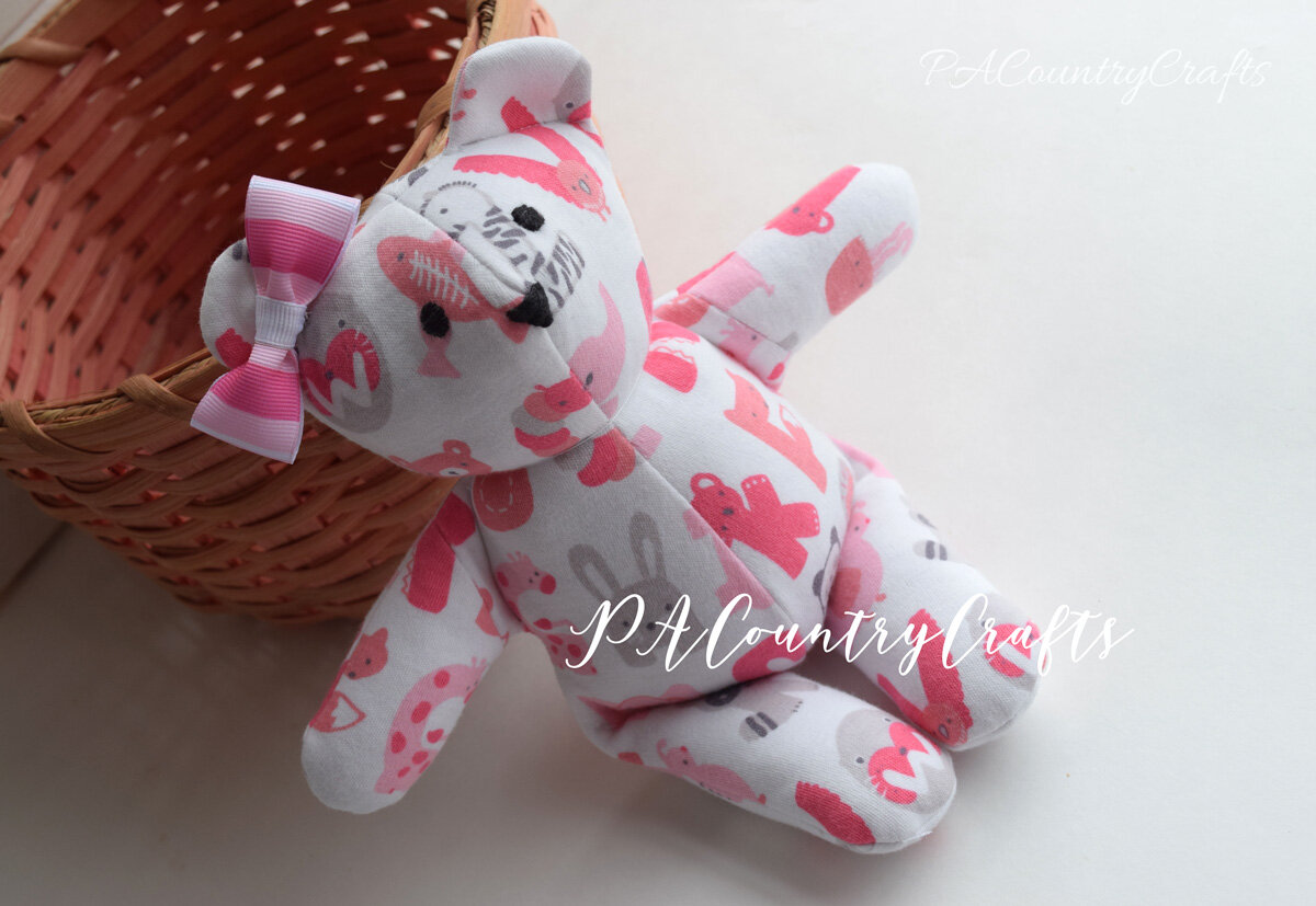 Baby Clothes Memory Bear — PACountryCrafts