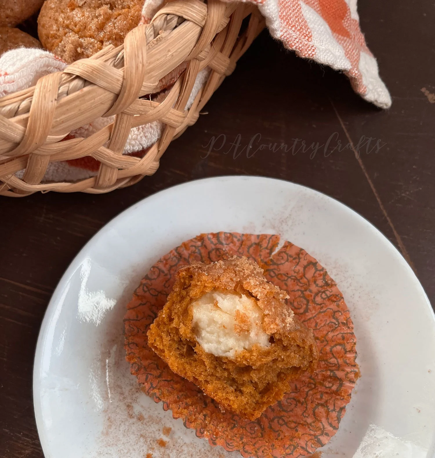 Cream Cheese Filled Pumpkin Muffins