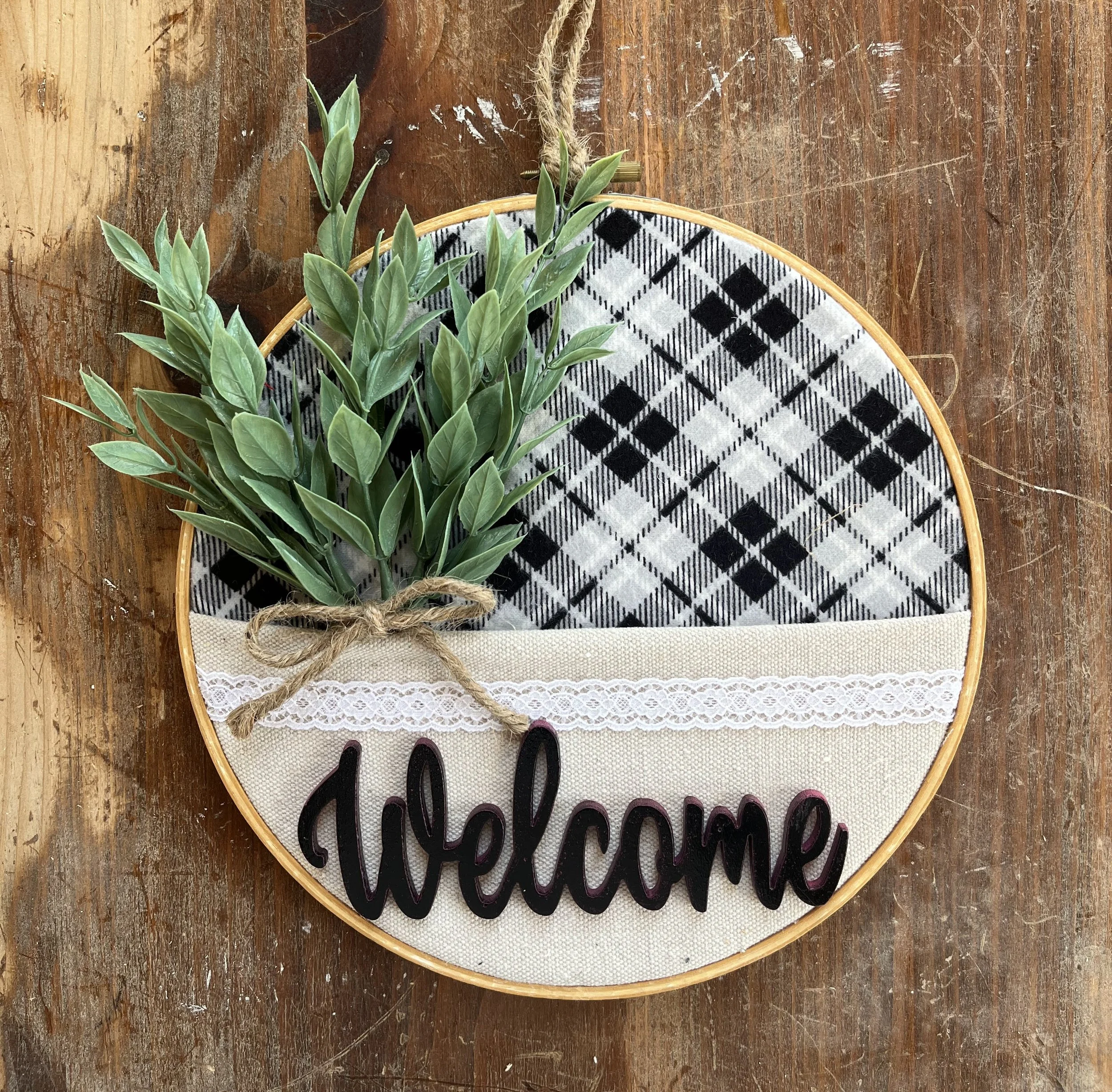 Embroidery Hoop Door Hanger