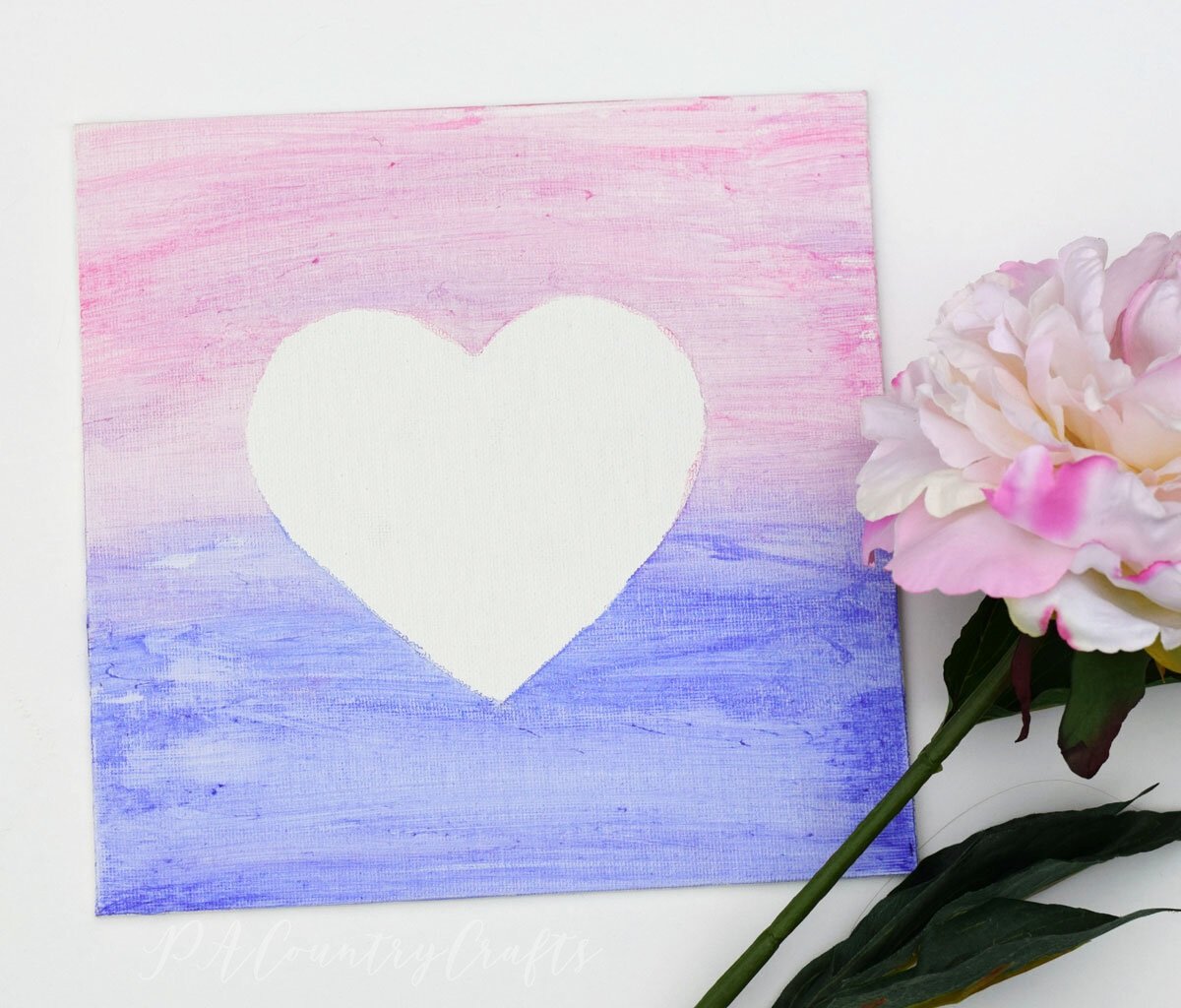 Heart Canvas Kids Craft Tutorial