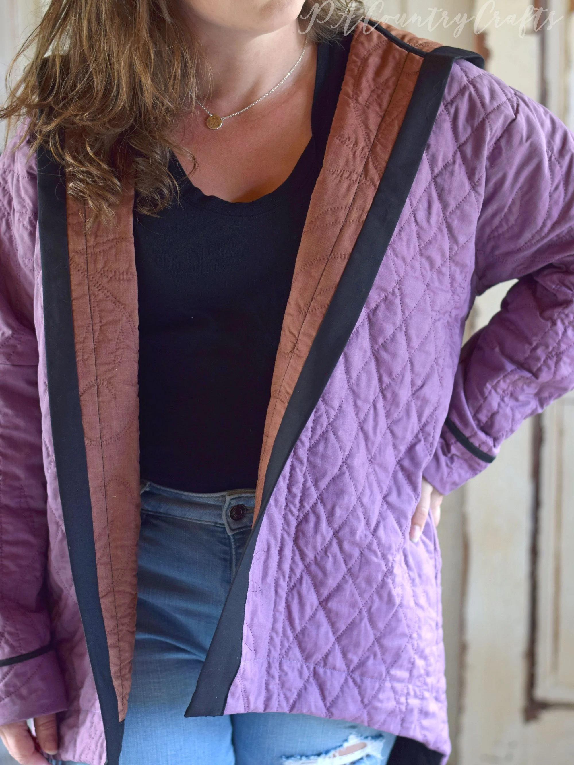 Upcycled Quilt Limestone Coat