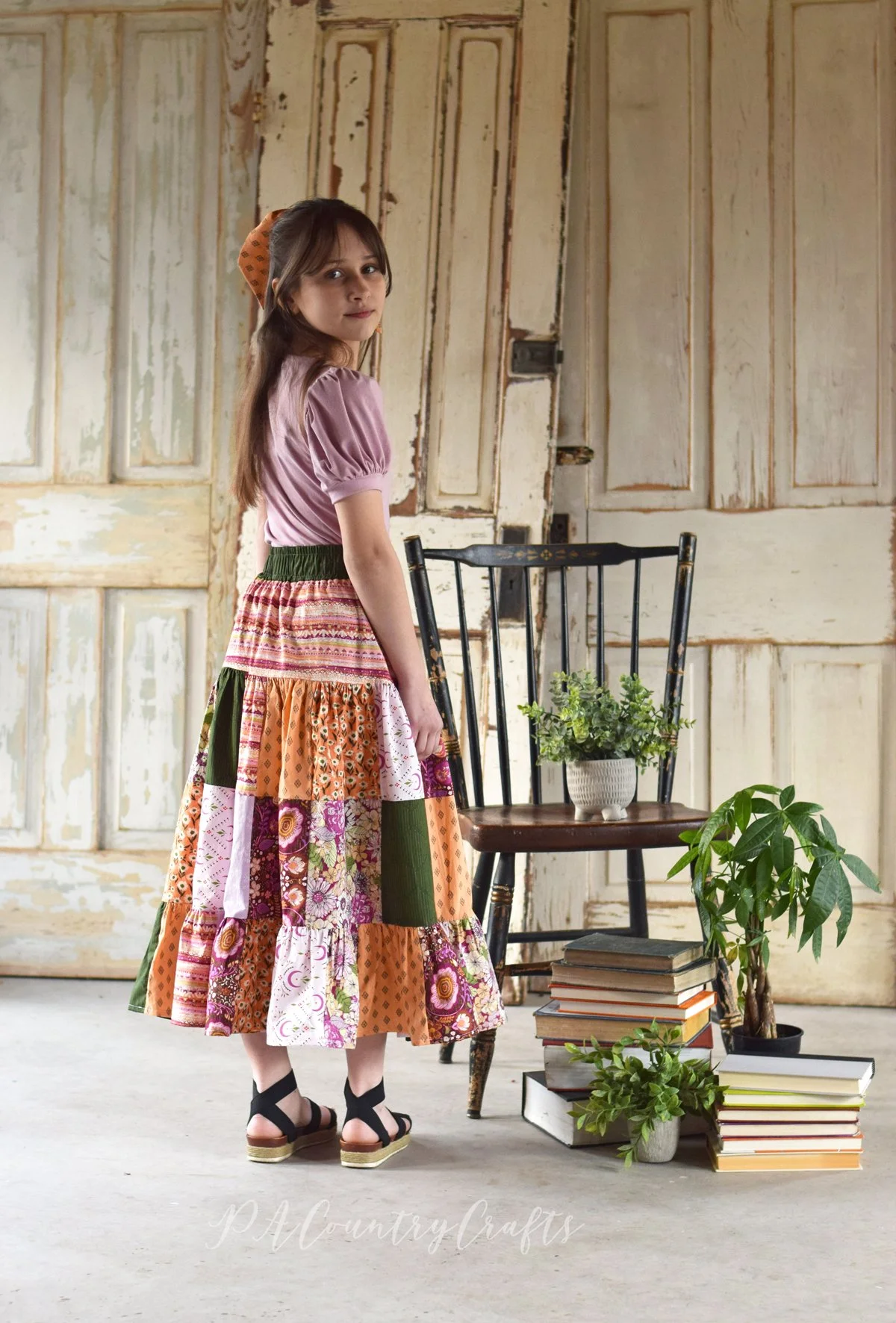 AGF Soul Fusion Girls Patchwork Skirt