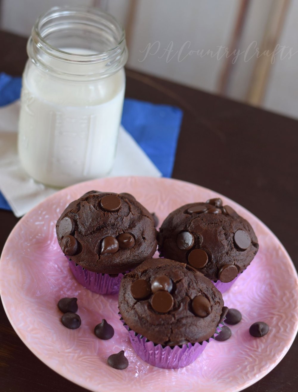 Double Chocolate Muffins Recipe — PACountryCrafts