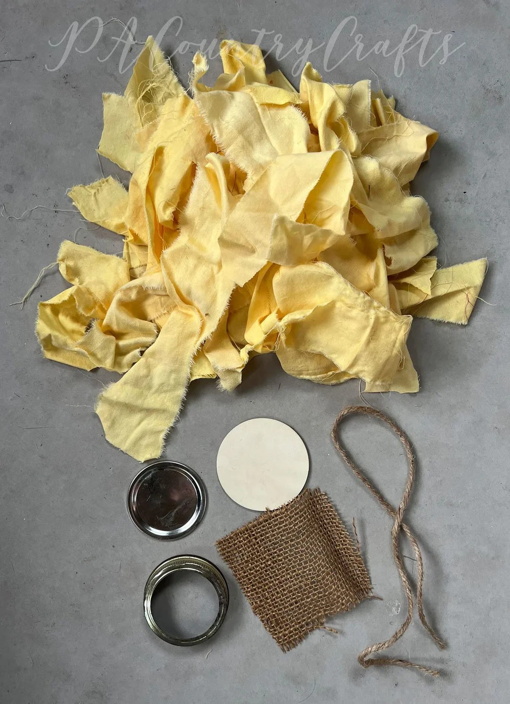 D Ring Rag Canning Ring Rag Sunflowers — PACountryCrafts