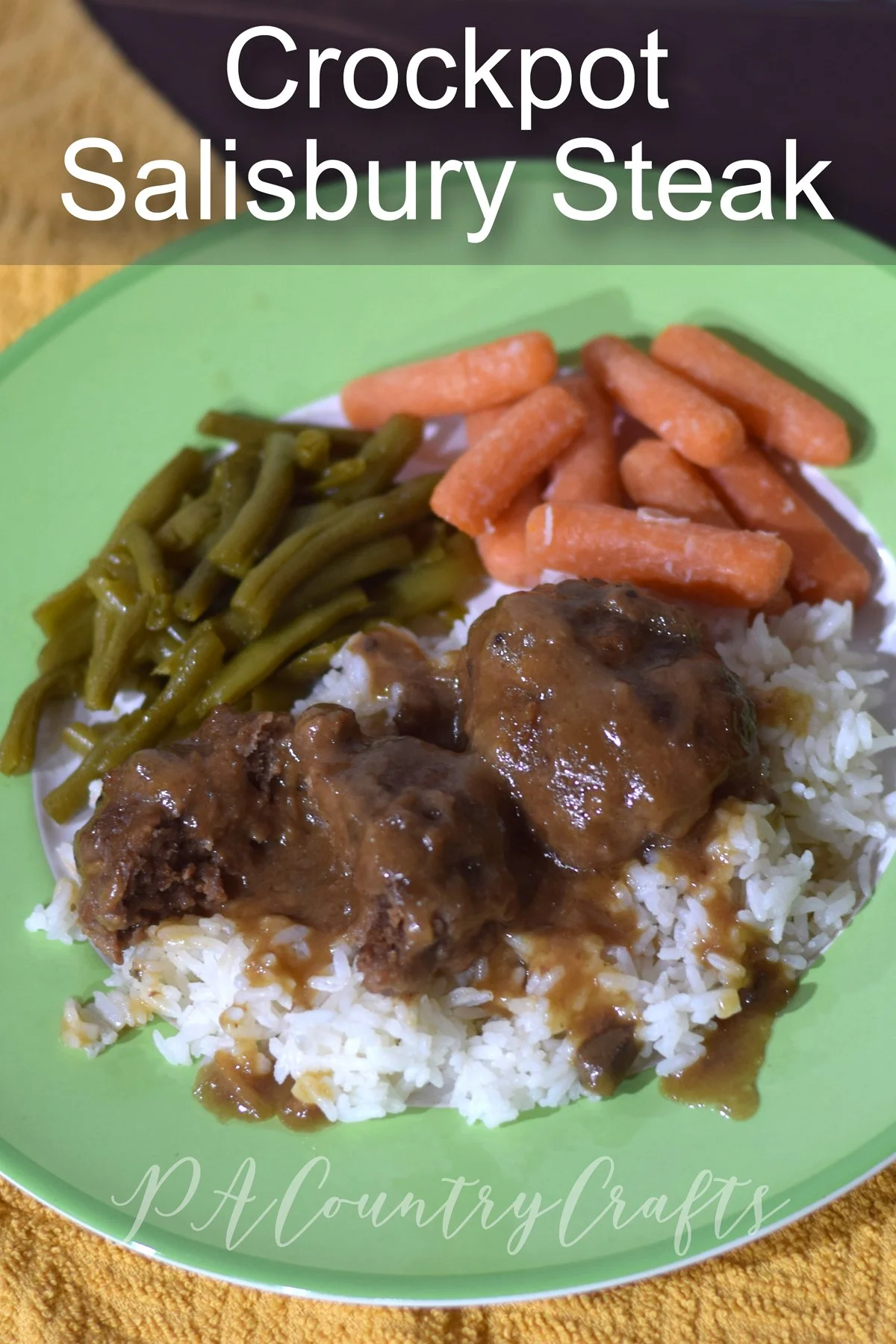 Easy dinner idea- crockpost salisbury steaks!