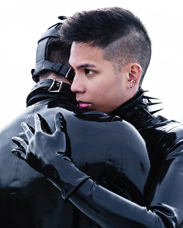 &quot;Caring&quot;, 2019
.
.
#portrait of Commander Ares and @rikki.rubber3 .
.
.
#portraits #portraiture #fashion #fashionphotography #fineart #art #bitchfistchoker #headharness #harness #fineartphotography #photography #subculture #youthculture #la