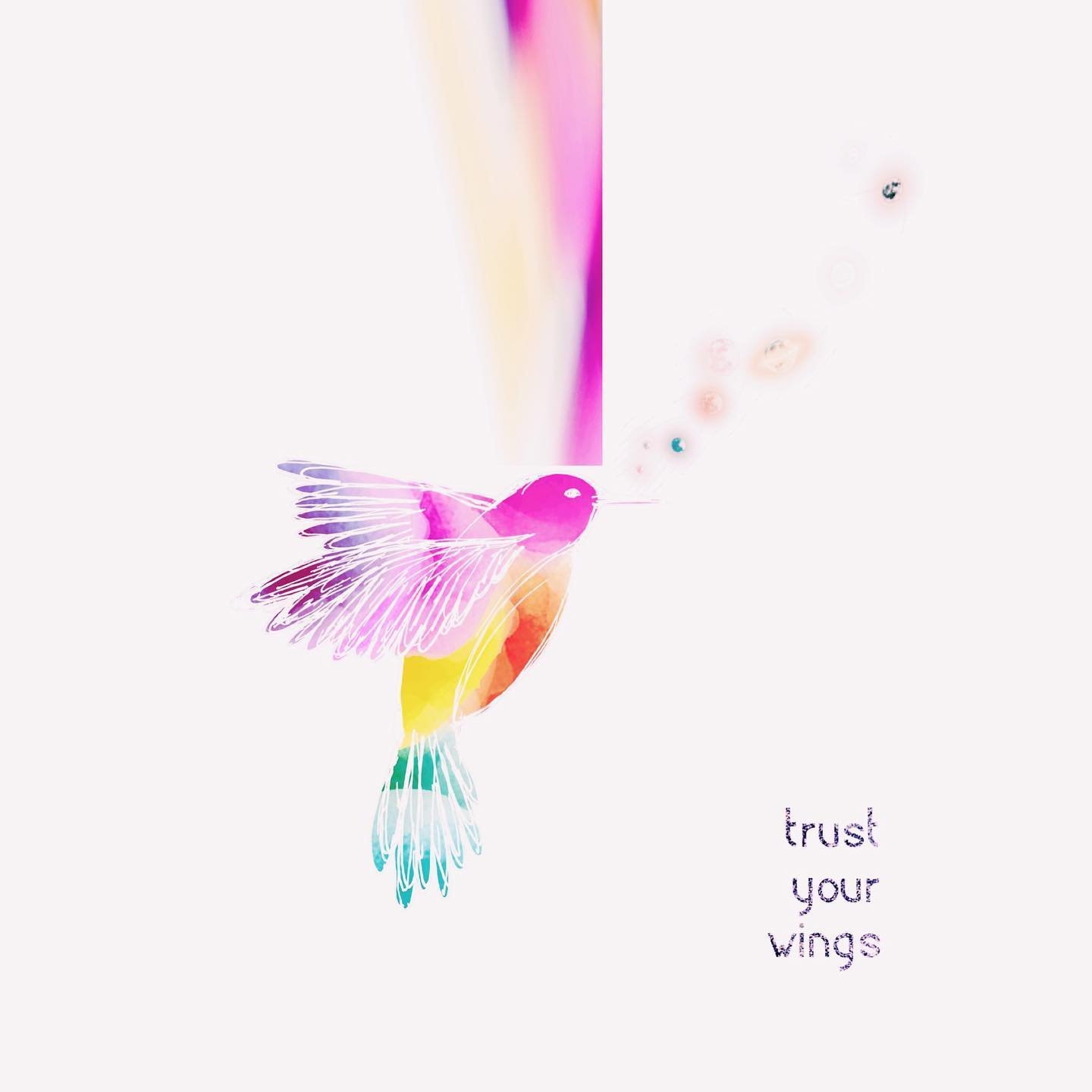 | Trust Your Wings |
They are there to
support &amp; uplift your dreams.

✨

So, jump, leap, reach
believe.
Keep dreaming bigger 
towards the unseen.

✨

Growing as you go, 
unknowing the old,
finding new knows, 
your wingspan of soul--

✨

Taking yo