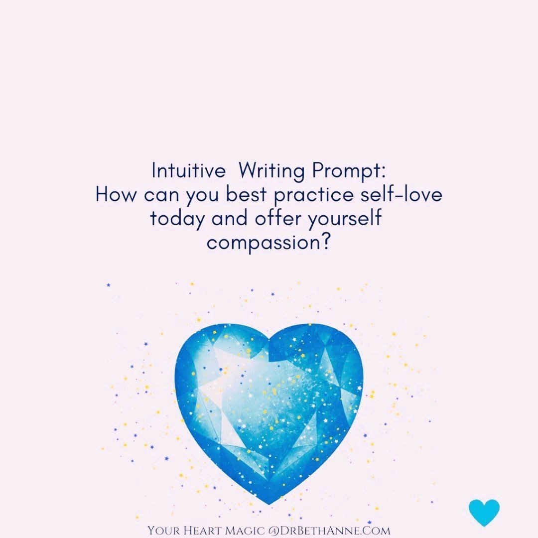 🩵 Happy Sunday everyone, here's an easy reflection/writing prompt to help bring you into a space of self-kindness.

✨

Wishing you peace and grounding and self-love in all the ways.
💖Dr.BethAnne

.

.

.

📚Books &amp; Blog
🎤Your Heart Magic Podca
