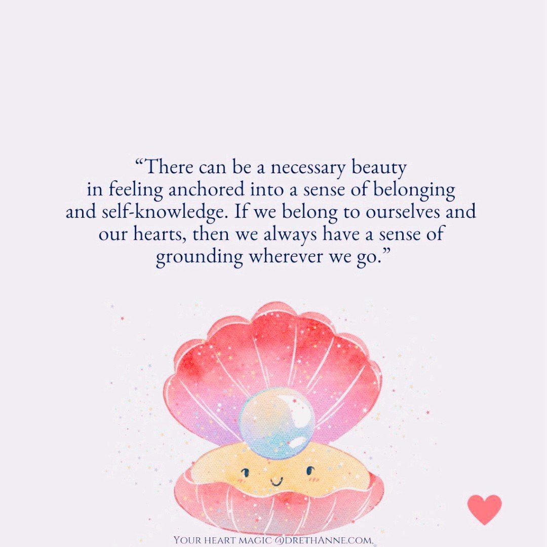 ✨ Our hearts will always find a way to take the grist of life and turn it into our pearls of belonging, wisdom, and self-knowledge when we take the time to listen. 

Be good to your heart today, remember that you are for you and deserving of exquisit