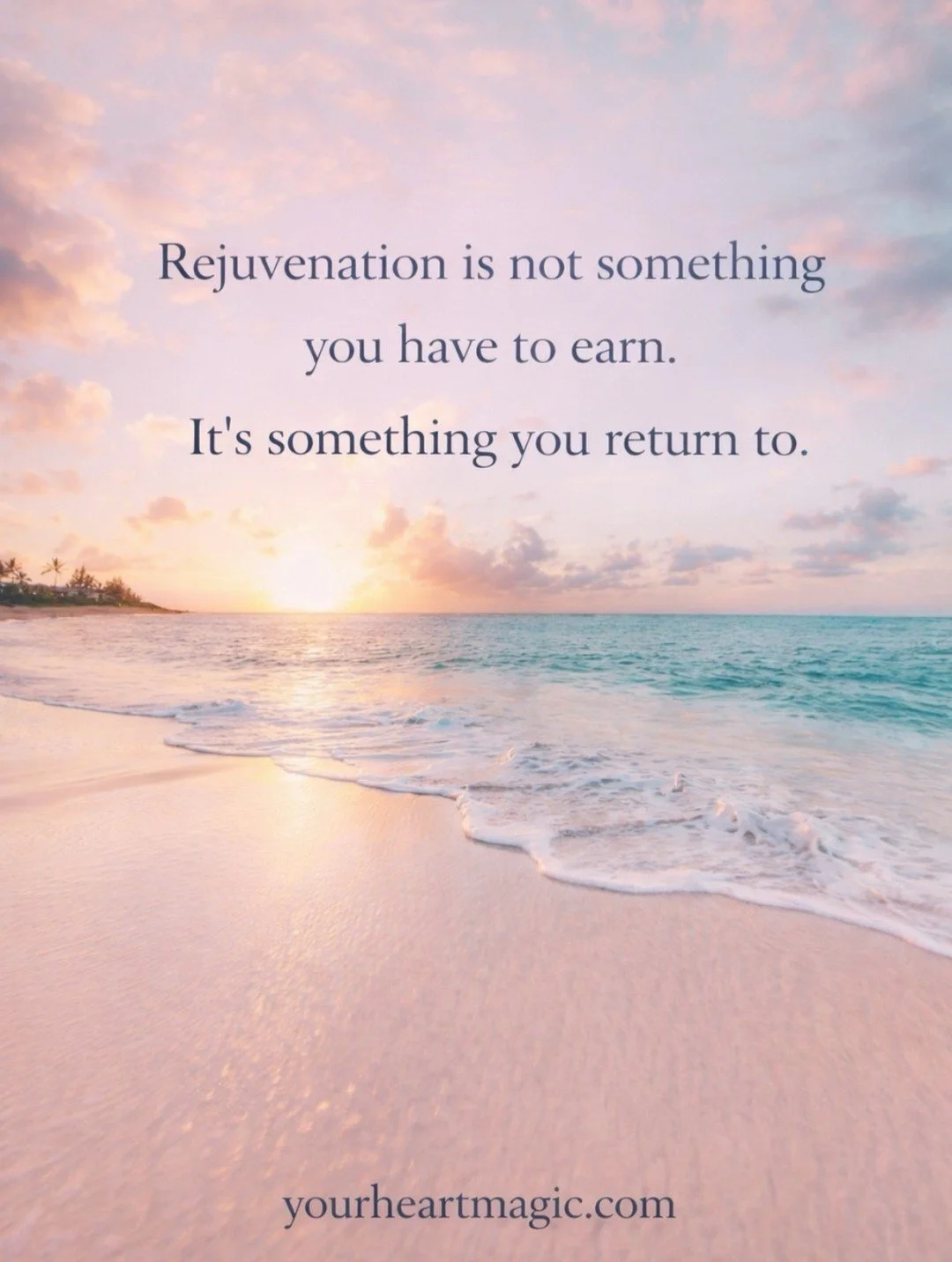 ✨Rejuvenation is not something you have to earn.

It&rsquo;s something you return to.

A quiet remembering
of what your body, your heart,
and your soul have been asking for all along.

🌿

So much of what we need
is not more effort&hellip;
but more s