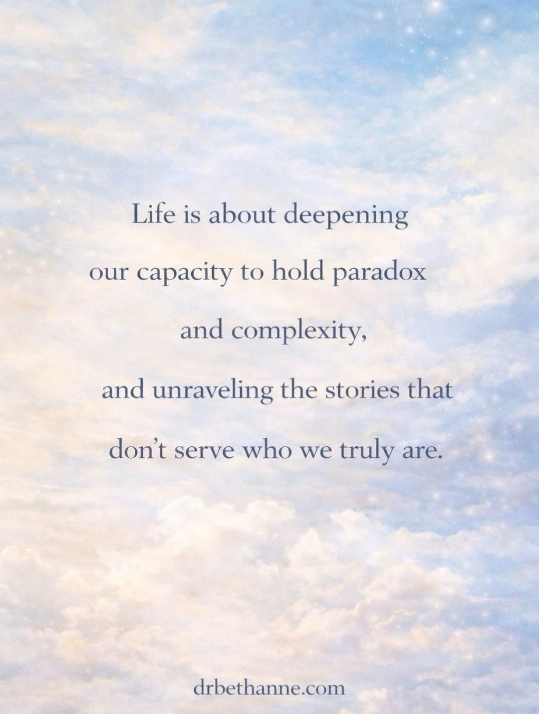 Growth isn&rsquo;t always about clarity&mdash;
sometimes it&rsquo;s about capacity.

The capacity to hold complexity.
To sit with what feels uncertain
without needing to immediately resolve it.

This is where real integration happens.

Psychologicall